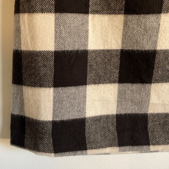 Buffalo Plaid Skirt 2 Basic Farm-girl Black Mini Minimal Contemporary NWT LOFT - Picture 8 of 16